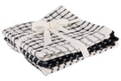 Cosy & Trendy Spültuch Stoff Schwarz Chambray 30 x 30 cm - 3-teilig