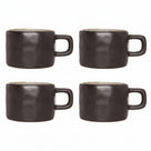 Cosy & Trendy Kaffeetassen Laguna Blau Grau 230 ml - 4 Stück