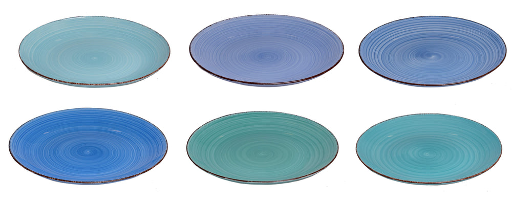 Cookinglife Speiseteller Delice Blau ø 26,5 cm - 6 Stück