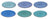 Cookinglife Speiseteller Delice Blau ø 26,5 cm - 6 Stück