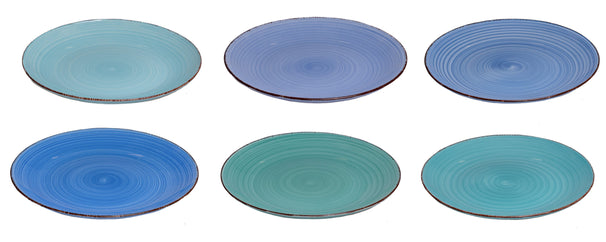 Cookinglife Speiseteller Delice Blau ø 26,5 cm - 6 Stück