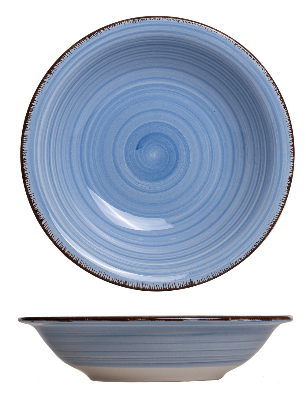Cookinglife Tiefe Teller / Pastateller Delice Blau ø 21 cm - 6 Stück