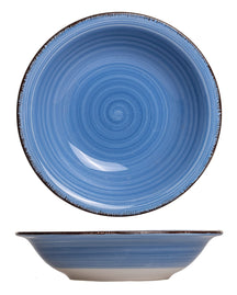 Cookinglife Tiefe Teller / Pastateller Delice Blau ø 21 cm - 6 Stück
