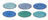 Cookinglife Frühstücksteller / Dessertteller Delice Blau ø 19 cm - 6 Stück