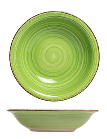 Cookinglife Tiefe Teller / Pastateller Delice Grün ø 21 cm - 6 Stück