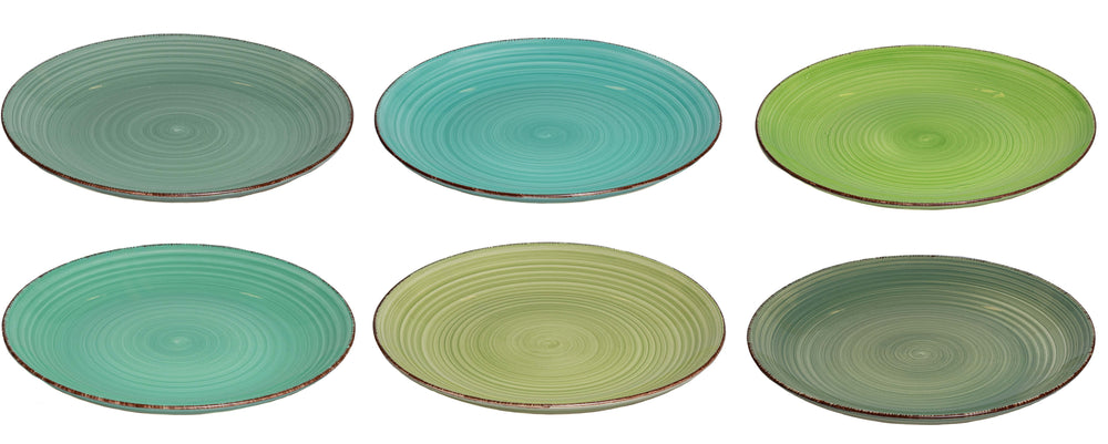 Cookinglife Speiseteller Delice Grün ø 26,5 cm - 6 Stück