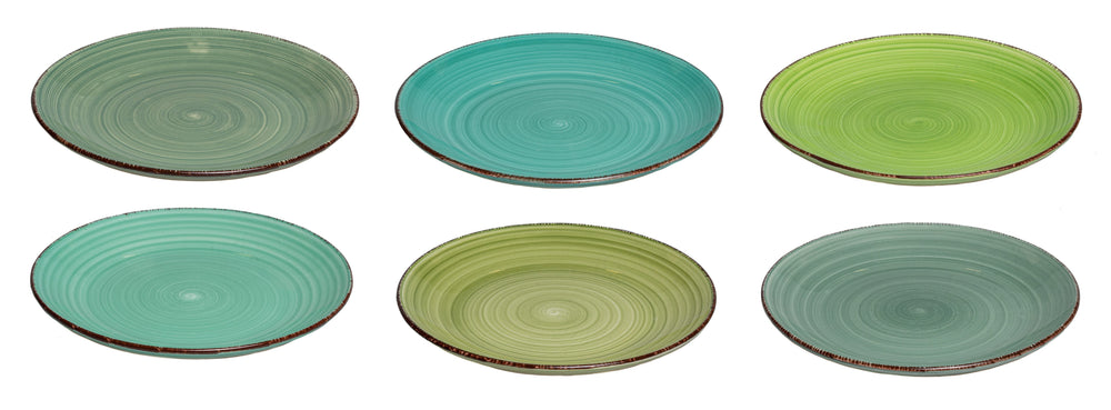 Cookinglife Frühstücksteller / Dessertteller Delice Grün ø 19 cm - 6 Stück