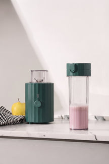 Alessi Smoothie-Maker To-Go Plissé Grün - 380 W - Michele De Lucchi - MDL17 GR