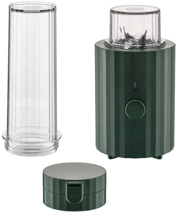 Alessi Smoothie-Maker To-Go Plissé Grün - 380 W - Michele De Lucchi - MDL17 GR