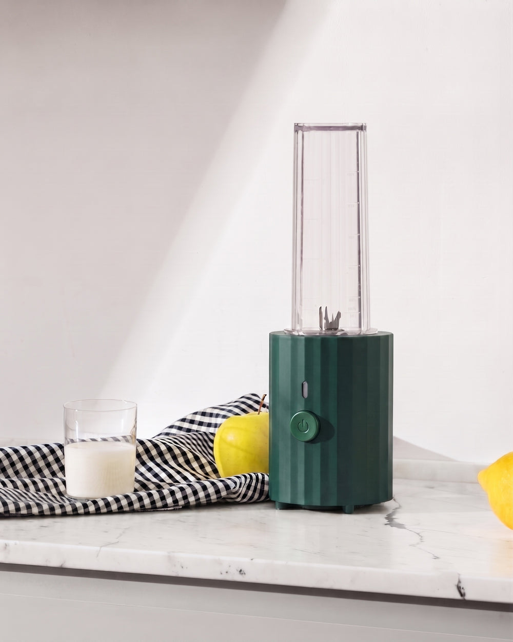 Alessi Smoothie-Maker To-Go Plissé Grün - 380 W - Michele De Lucchi - MDL17 GR