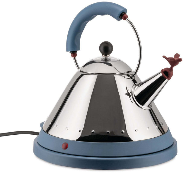 Alessi Wasserkocher MG32 Edelstahl / Blau - 1.5 Liter - 2000 W - Michael Graves - MG32 AZ