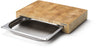 Continenta Schneidebrett mit Edelstahl Schublade - Holz - 39 x 27cm