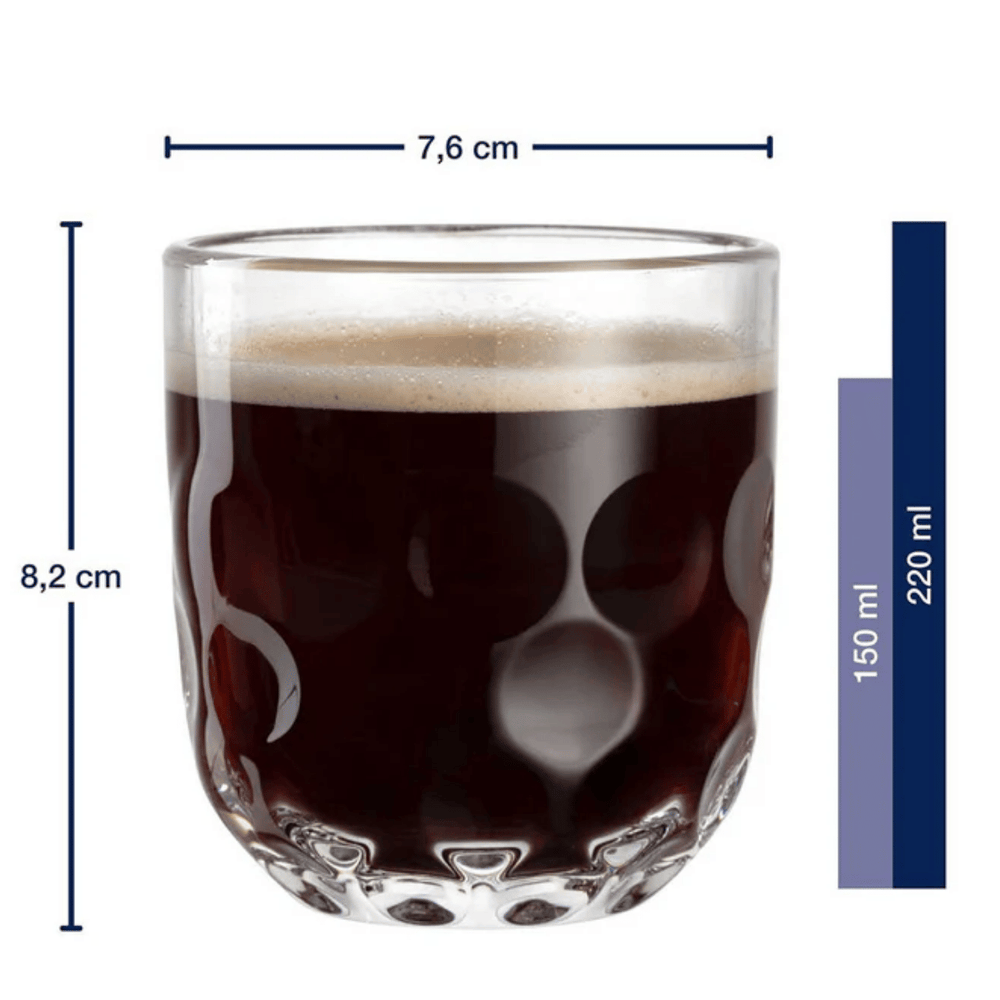 Leonardo Kaffeegläser - Gocce Uno - 220 ml - 2 Stück