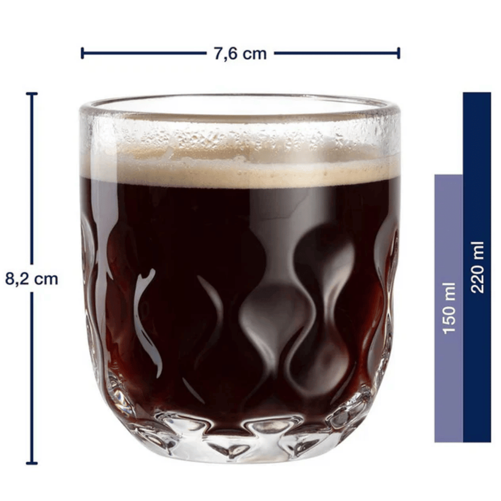 Leonardo Kaffeegläser - Gocce Due - 220 ml - 2 Stück