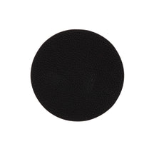 Cookinglife Untersetzer - Veganes Leder - Schwarz / Cognac - doppelseitig - ø 10 cm - 6 Stück