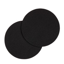 Cookinglife Untersetzer - Veganes Leder - Schwarz - ø 10 cm - 6 Stück