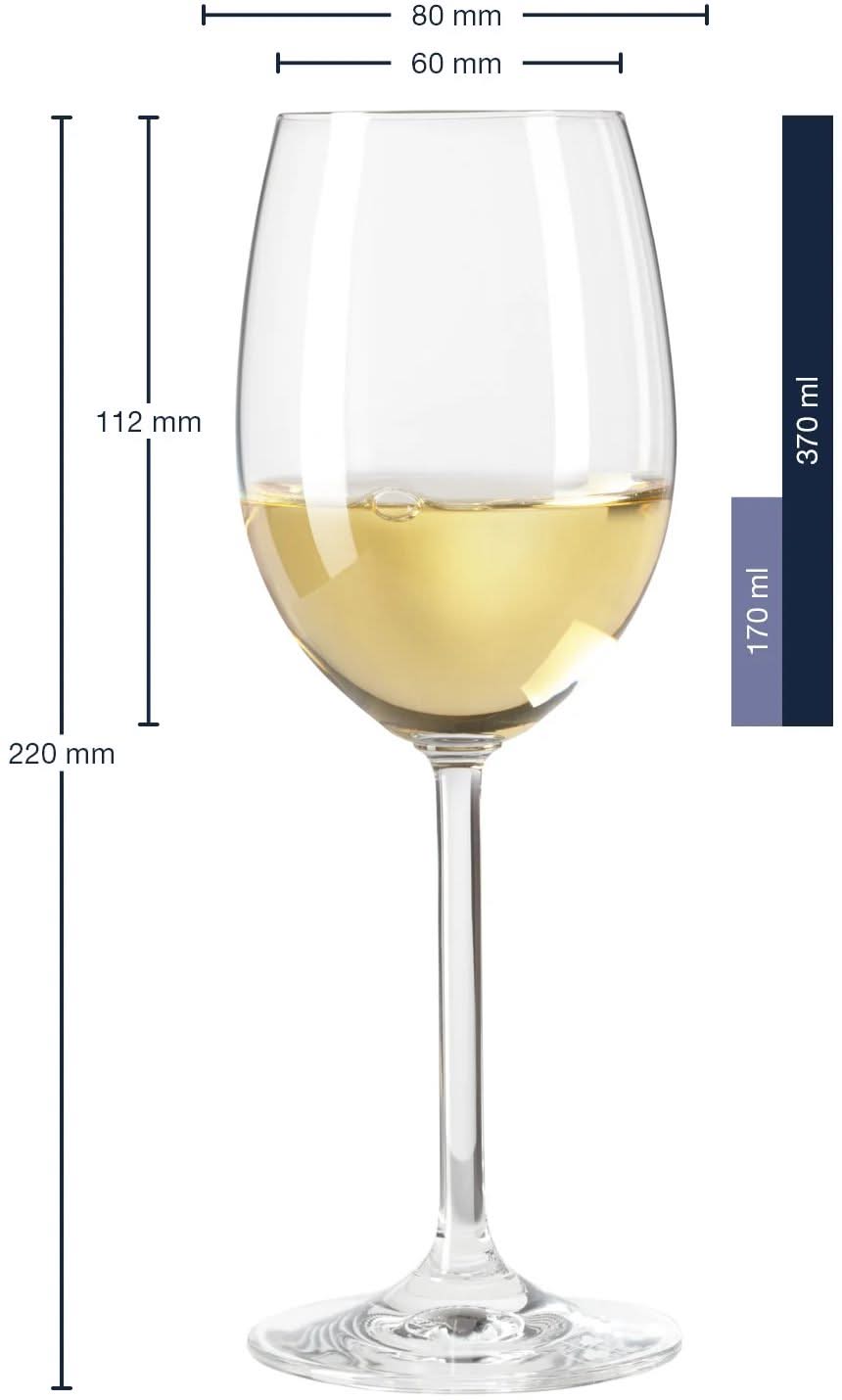Leonardo Weiße Weingläser - Daily 370 ml - 6 Stücke