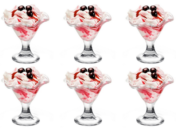 Bormioli Rocco Eisbecher - Sorbetgläser - Primavera - 240 ml - 6er Pack