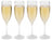 Cookinglife Champagnergläser aus Kunststoff – CampVibe – Outdoor – Unzerbrechlich – 165 ml – 4er-Set