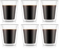 Bodum Doppeltwandige Kaffee- und Teegläser Kanne - Patentiertes Ventil - 200 ml - 6 Stück