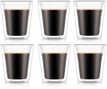Bodum Doppeltwandige Kaffee- und Teegläser Kanne - Patentiertes Ventil - 200 ml - 6 Stück