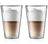Bodum Doppeltwandige Latte Macchiato Gläser Kanne - Patentiertes Ventil - 400 ml - 2 Stück