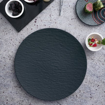 Villeroy & Boch Pizzateller Manufacture Rock - Schwarz - ø 31.5 cm