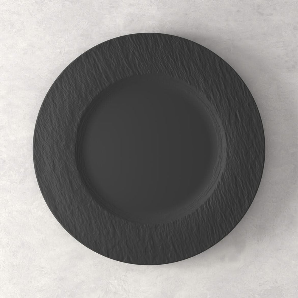 Villeroy & Boch Geschirrset Manufacture Rock - Schwarz - 12-teilig