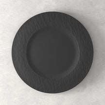 Villeroy & Boch Geschirrset Manufacture Rock - Schwarz - 12-teilig