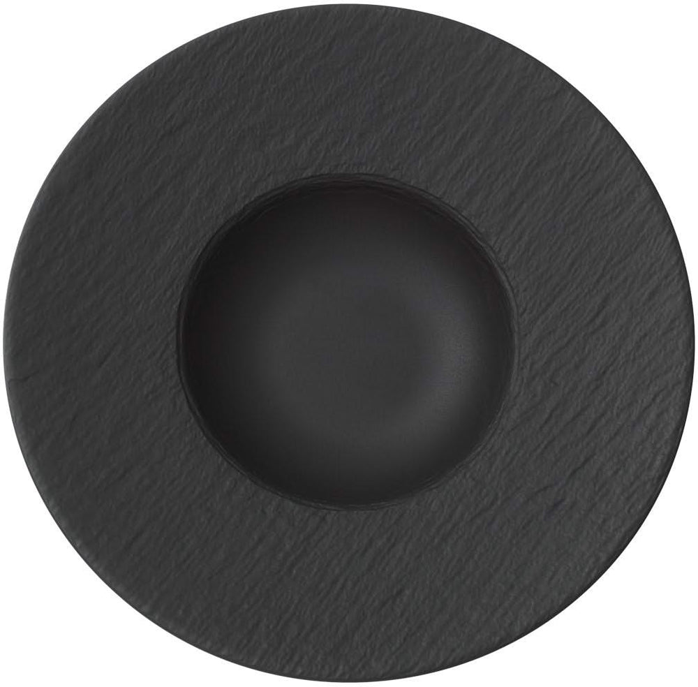 Villeroy & Boch Geschirrset Manufacture Rock - Schwarz - 12-teilig