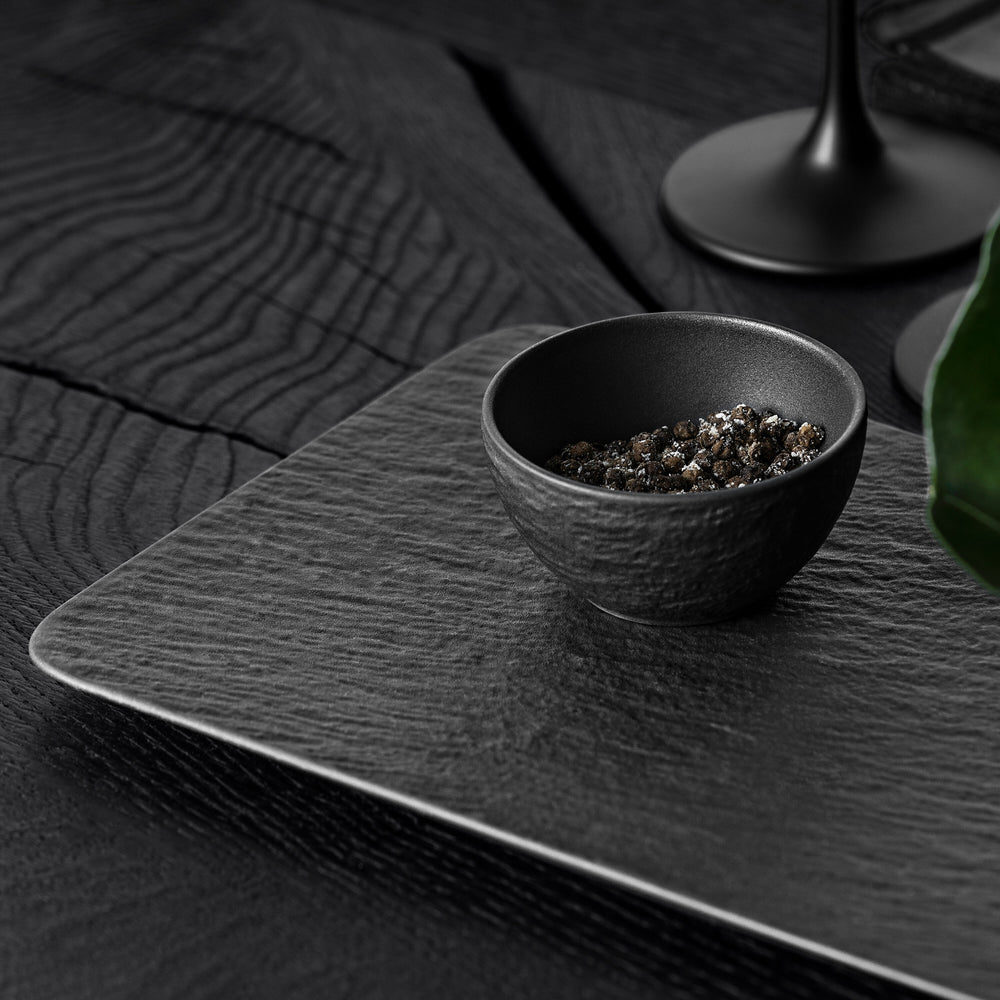 Villeroy & Boch Dipschälchen Set Manufacture Rock - Schwarz - 4-teilig