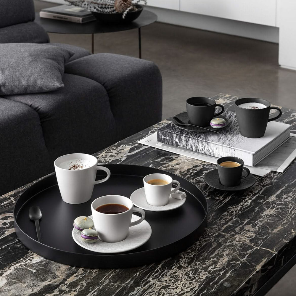 Villeroy & Boch Kaffeeuntertasse Manufacture Rock - Weiß - ø 16 cm