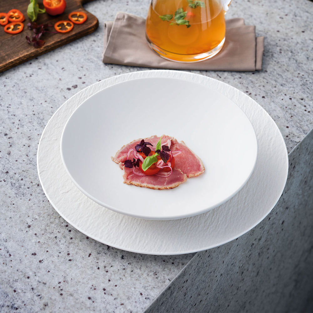 Villeroy & Boch Servierschale Manufacture Rock - Weiß - ø 24 cm