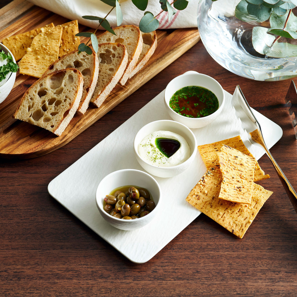 Villeroy & Boch Dipschälchen Set Manufacture Rock - Weiß - 4-teilig