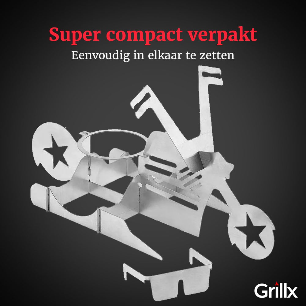 GrillX BBQ Bierdosenhalter - Beer Can Chicken - Bike
