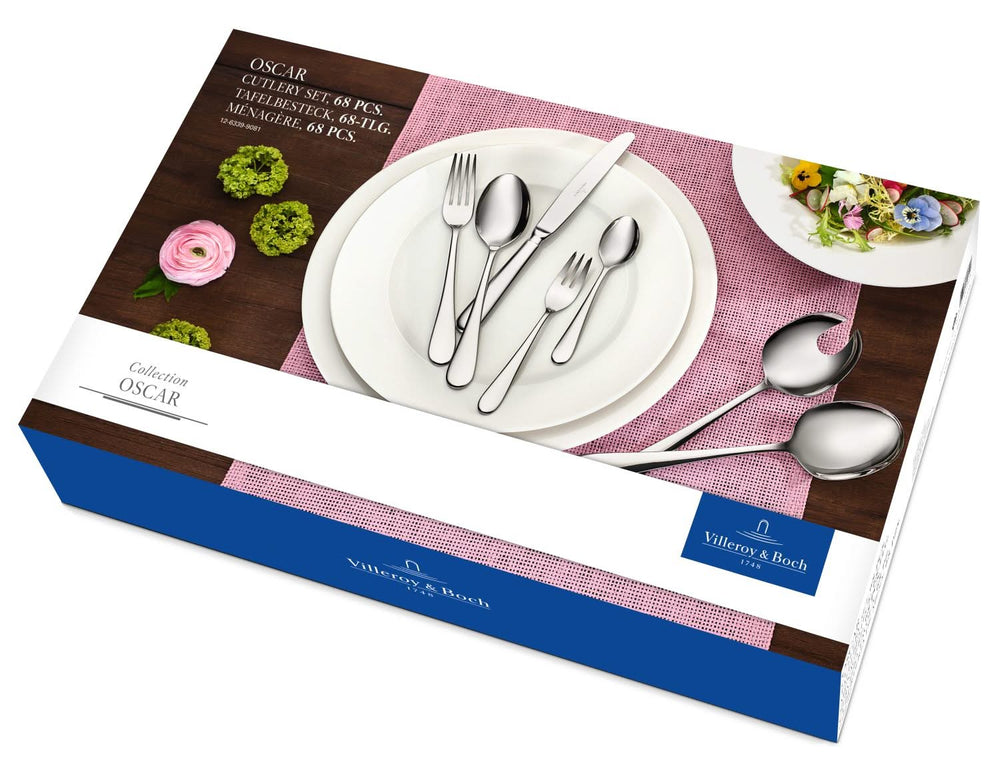 Villeroy & Boch Besteckset Oscar - Edelstahl - 68-teilig / 12 Personen