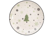 Cookinglife Weihnachtsgeschirrset Grün 18-teilig / 6 Personen - 6 Speiseteller , 6 Frühstücksteller & 6 Schalen