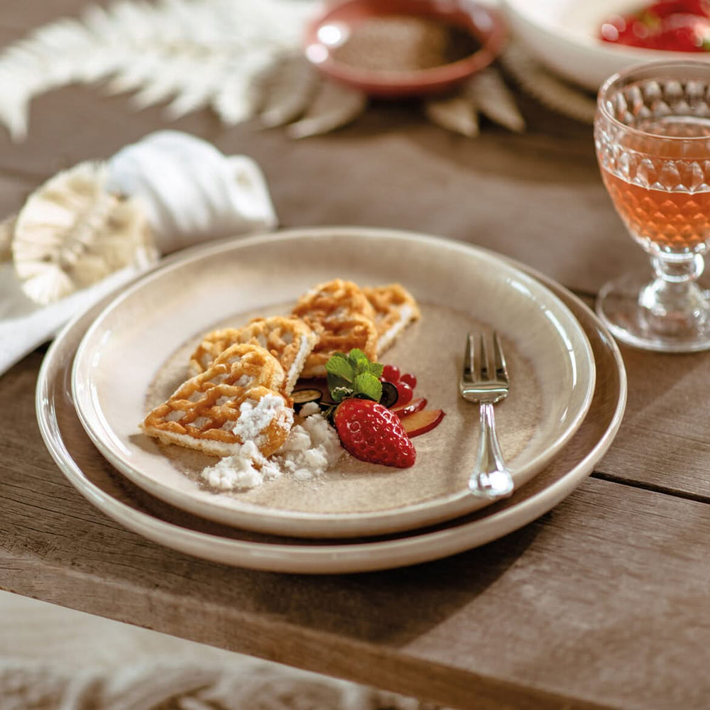 Villeroy &amp; Boch Frühstücksteller / Dessertteller Perlemor Sand - ø 24 cm