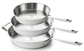 Beka Bratpfannenset Maestro 5-Ply 3-teilig Ø 20. 24 und 28 cm – geeignet für alle Wärmequellen – ohne Antihaftbeschichtung