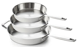 Beka Bratpfannenset Maestro 5-Ply 3-teilig Ø 20. 24 und 28 cm – geeignet für alle Wärmequellen – ohne Antihaftbeschichtung