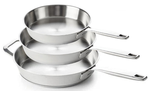 Beka Bratpfannenset Maestro 5-Ply 3-teilig Ø 20. 24 und 28 cm – geeignet für alle Wärmequellen – ohne Antihaftbeschichtung