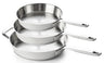 Beka Bratpfannenset Maestro 5-Ply 3-teilig Ø 20. 24 und 28 cm – geeignet für alle Wärmequellen – ohne Antihaftbeschichtung