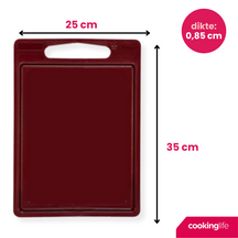 Cookinglife Schneidebrett mit Saftgrube 35 x 25 x 0,85 cm - Braun