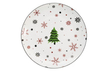 Cookinglife Weihnachtsgeschirrset Rot - Porzellan - 18-teilig / 6 Personen - 6 Speiseteller, 6 Frühstücksteller & 6 Schalen