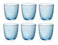 Bormioli Rocco Wassergläser Slot - Blau - 290 ml - 6 Stück