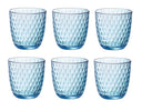 Bormioli Rocco Wassergläser Slot - Blau - 290 ml - 6 Stück
