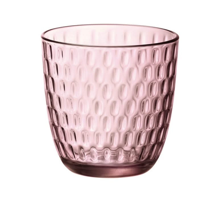 Bormioli Rocco Wassergläser Slot - Rosa - 290 ml - 6 Stück