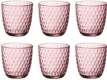 Bormioli Rocco Wassergläser Slot - Rosa - 290 ml - 6 Stück