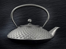 Cookinglife Teekanne Arare mit Edelstahlfilter - Gusseisen Schwarz - 1.2 Liter