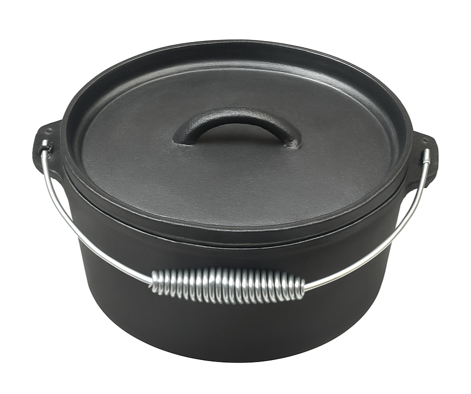 Blackwell Bräter Gusseisen / Dutch oven mit Deckel - ø 25 cm / 4 Liter - ohne Antihaftbeschichtung